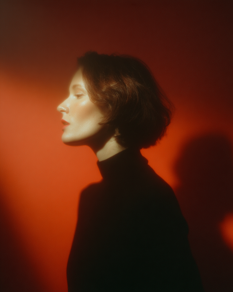 Mysterious woman profile